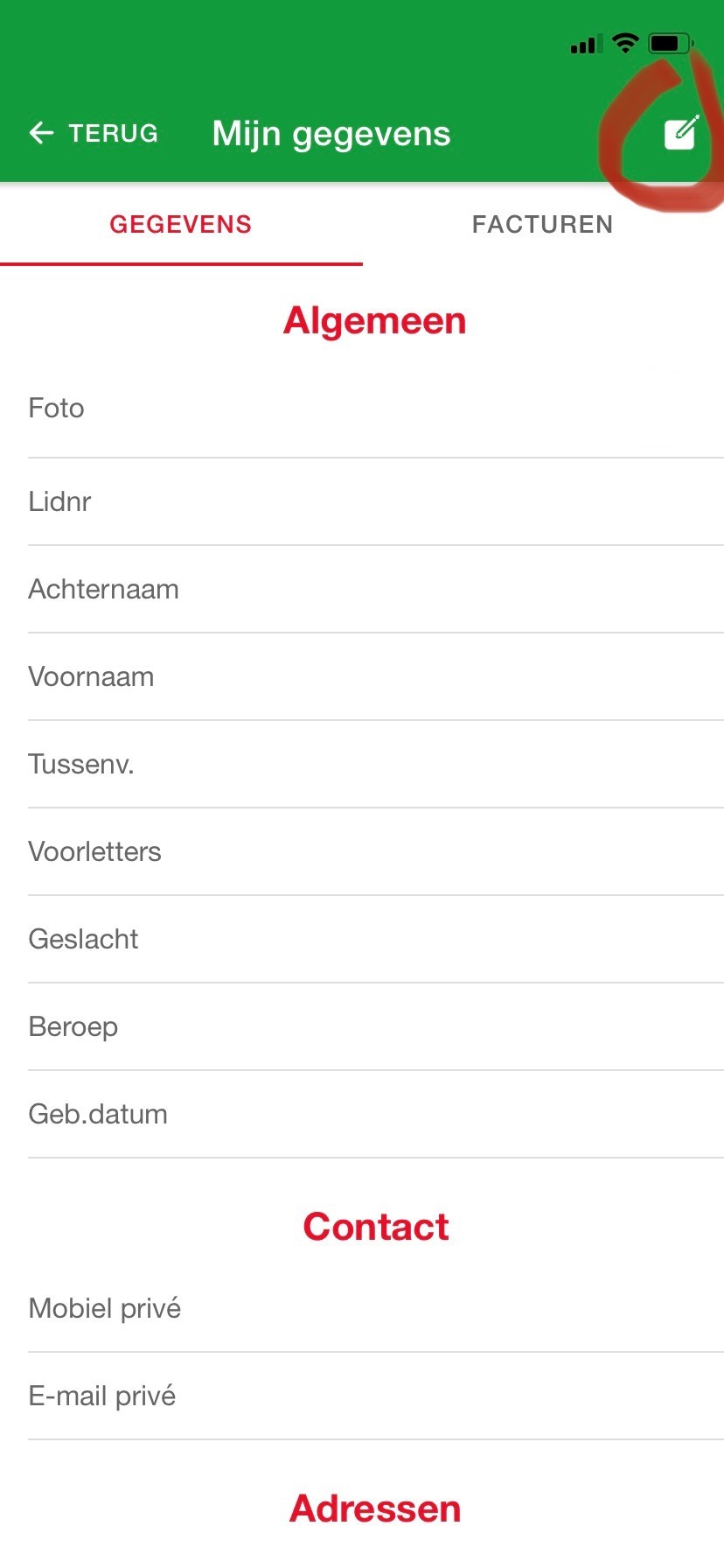 mijn gegevens